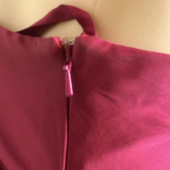 MAC DUGGAL HIGH LOW ONE SHOULDER FLOWY DRESS - Picture 12 of 12